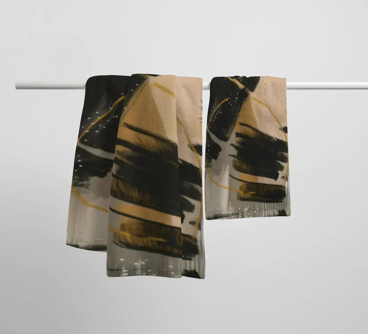 Ink Clash Rhythm towel by Monarch Arc