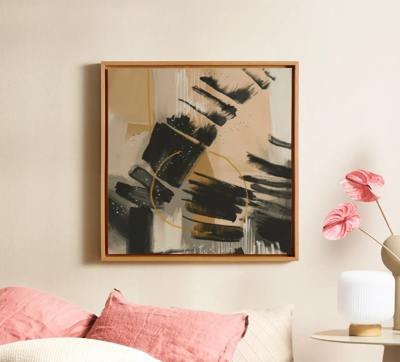 Ink Clash Rhythm canvas by Monarch Arc