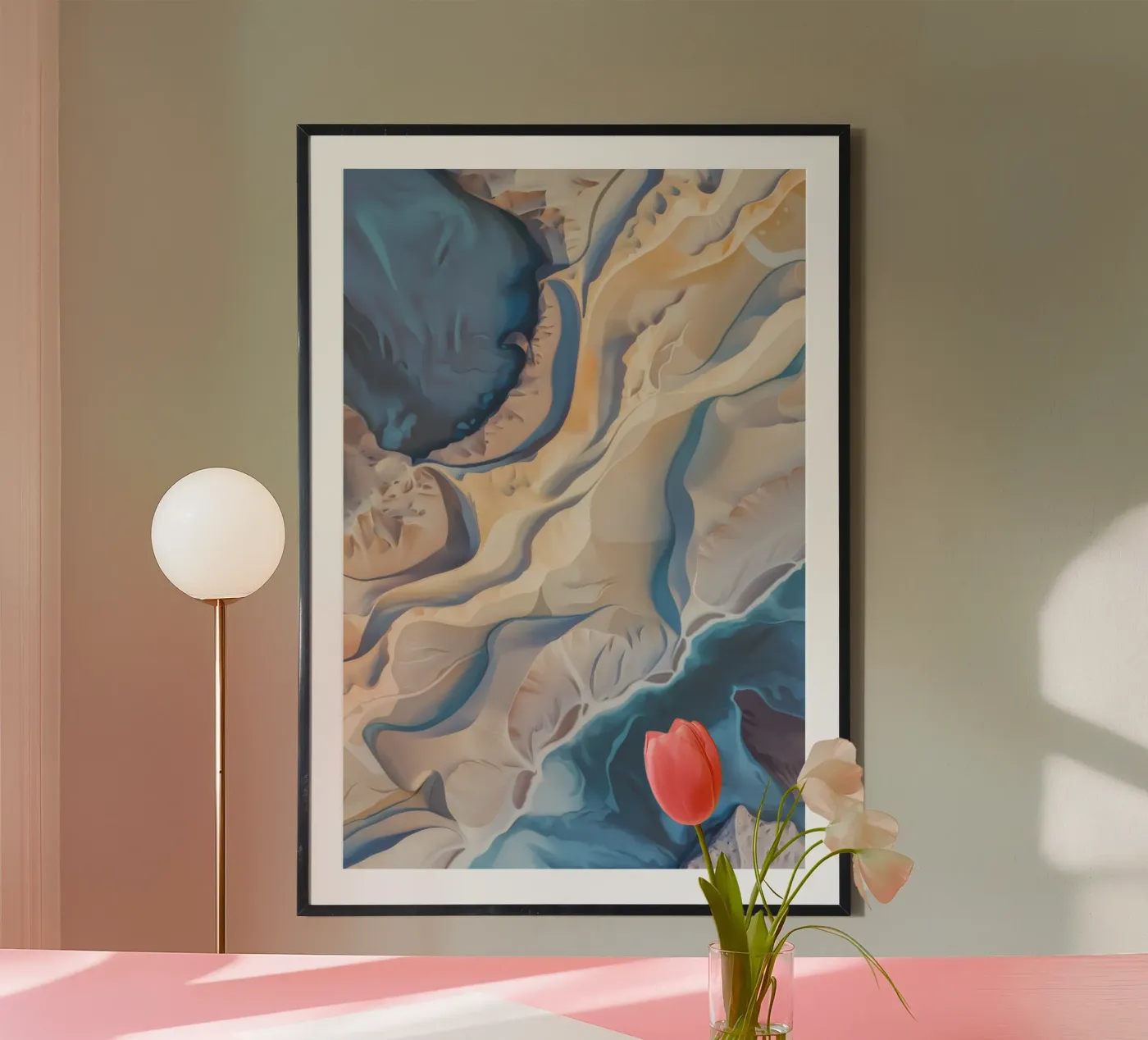 Riverbone Dune Fold poster by Monarch Arc
