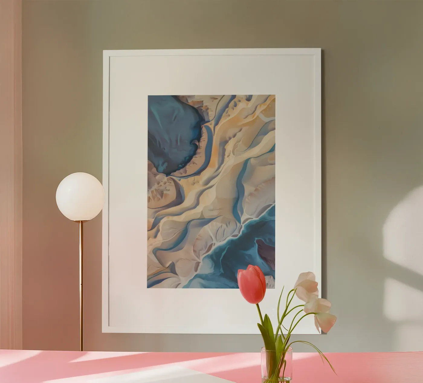 Riverbone Dune Fold poster by Monarch Arc