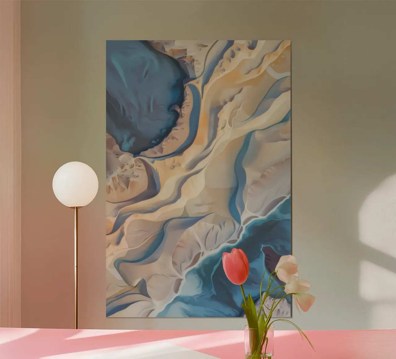 Riverbone Dune Fold poster da Monarch Arc