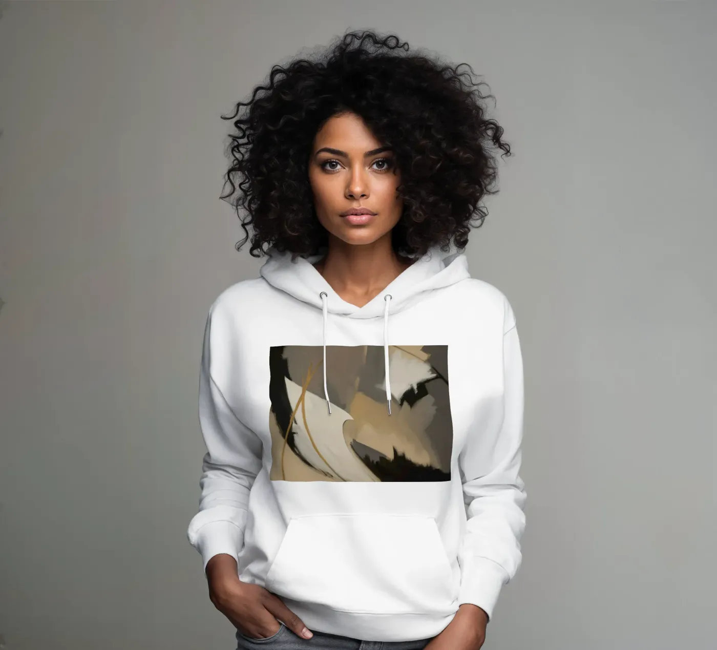 Split Silence Ember hoodie by Monarch Arc