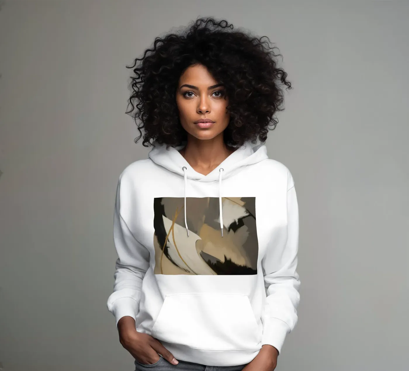 Split Silence Ember hoodie by Monarch Arc