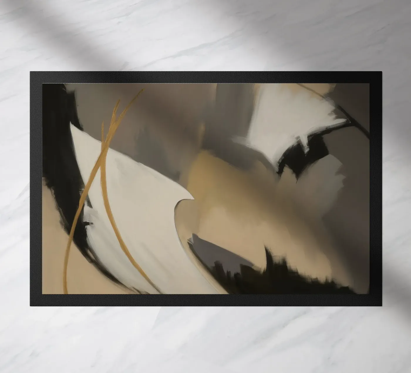 Split Silence Ember Fußmatte von Monarch Arc