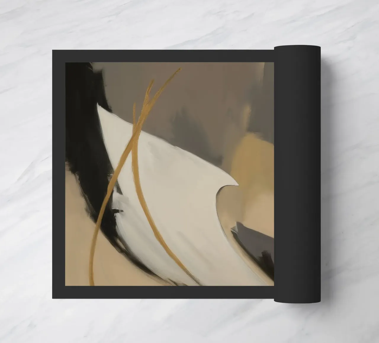 Split Silence Ember Fußmatte von Monarch Arc