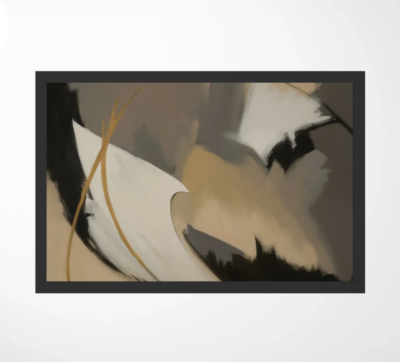 Split Silence Ember Fußmatte von Monarch Arc