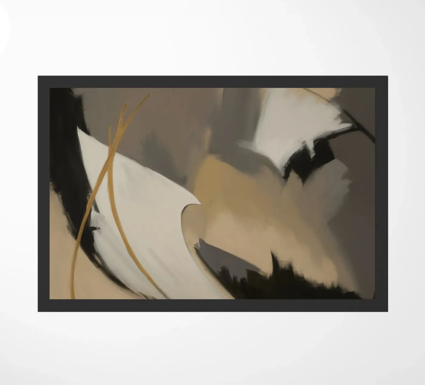 Split Silence Ember Fußmatte von Monarch Arc