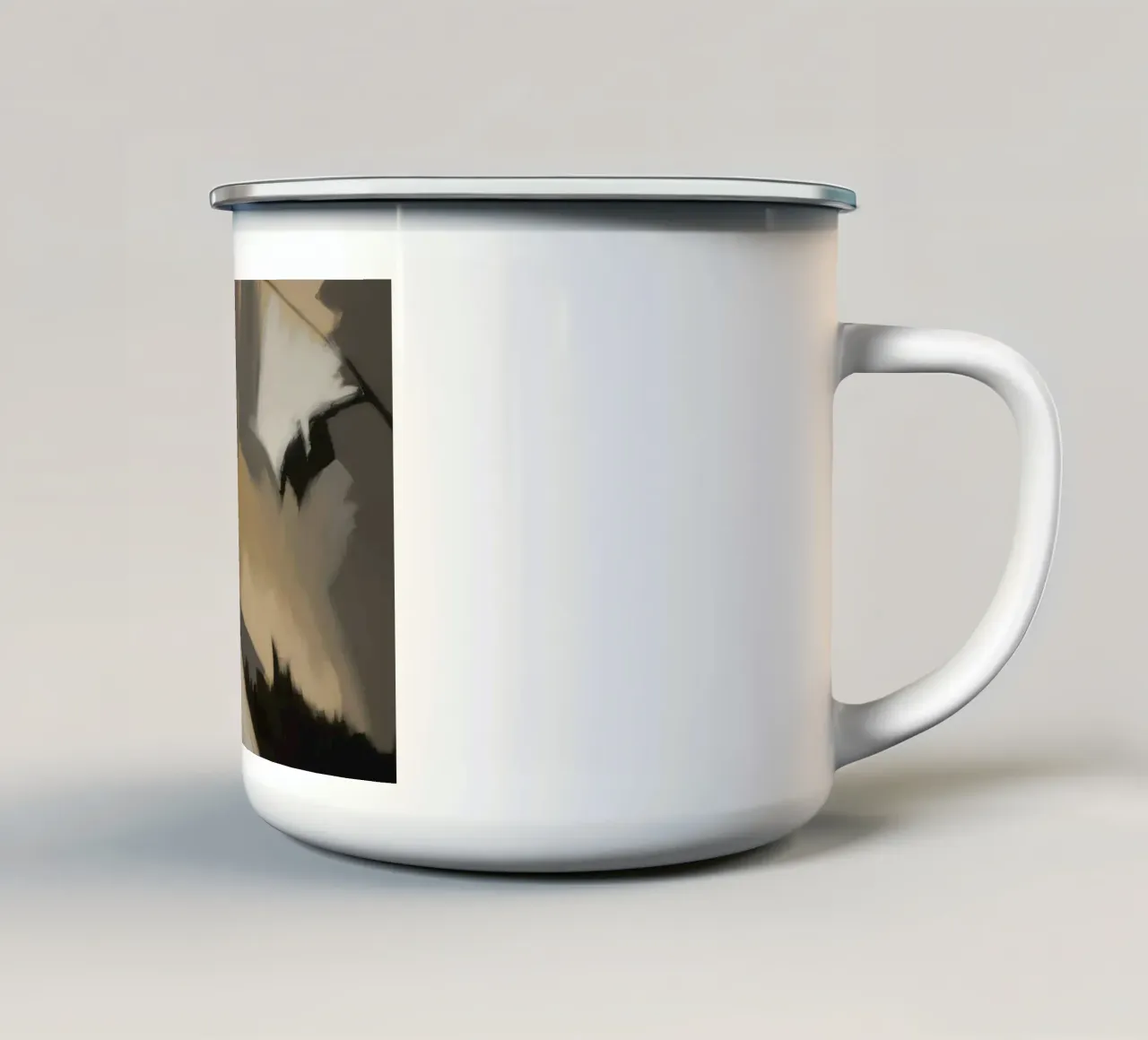 Silenzio diviso Ember tazza in smalto da Monarch Arc