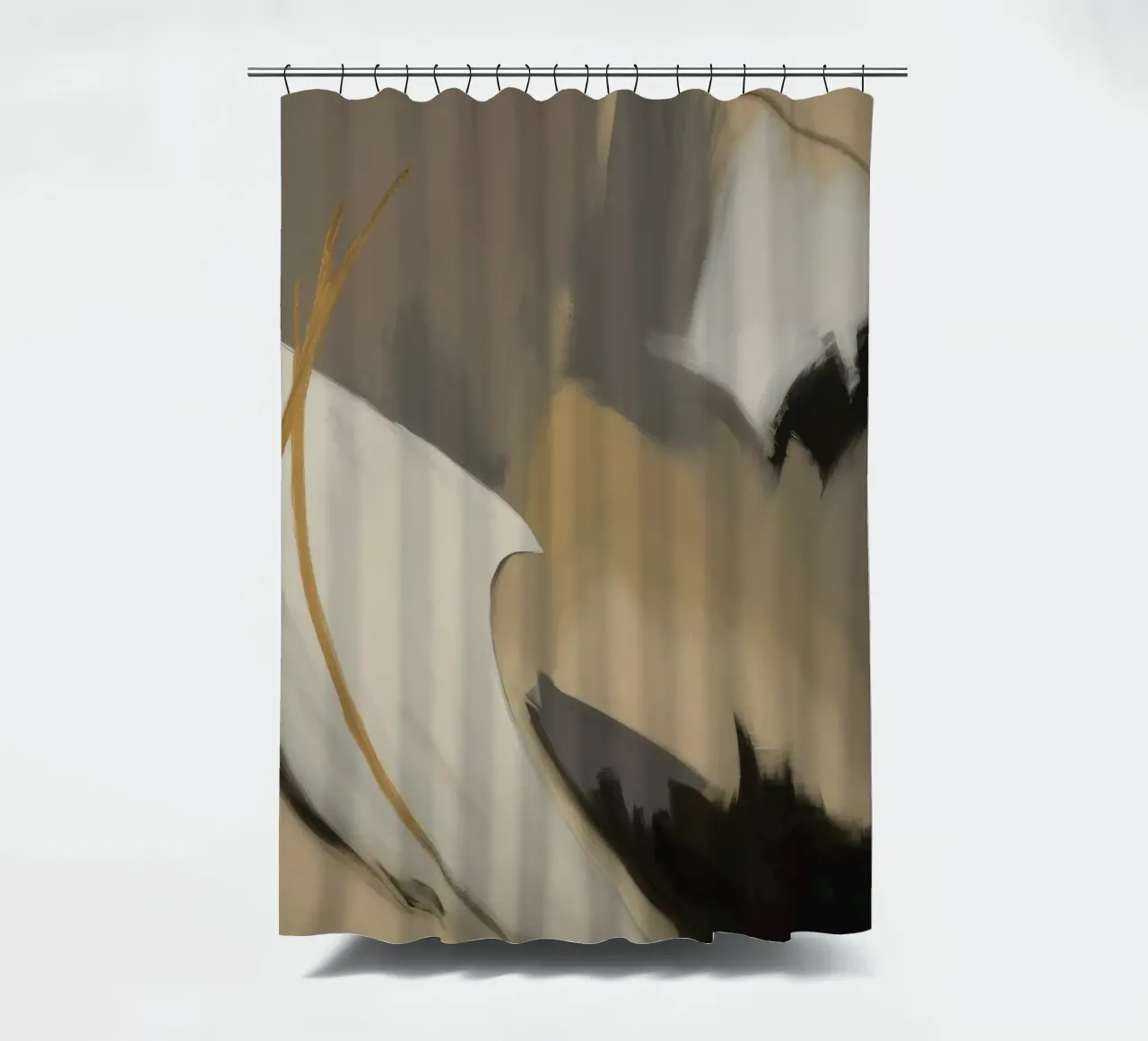 Split Silence Ember Duschvorhang von Monarch Arc