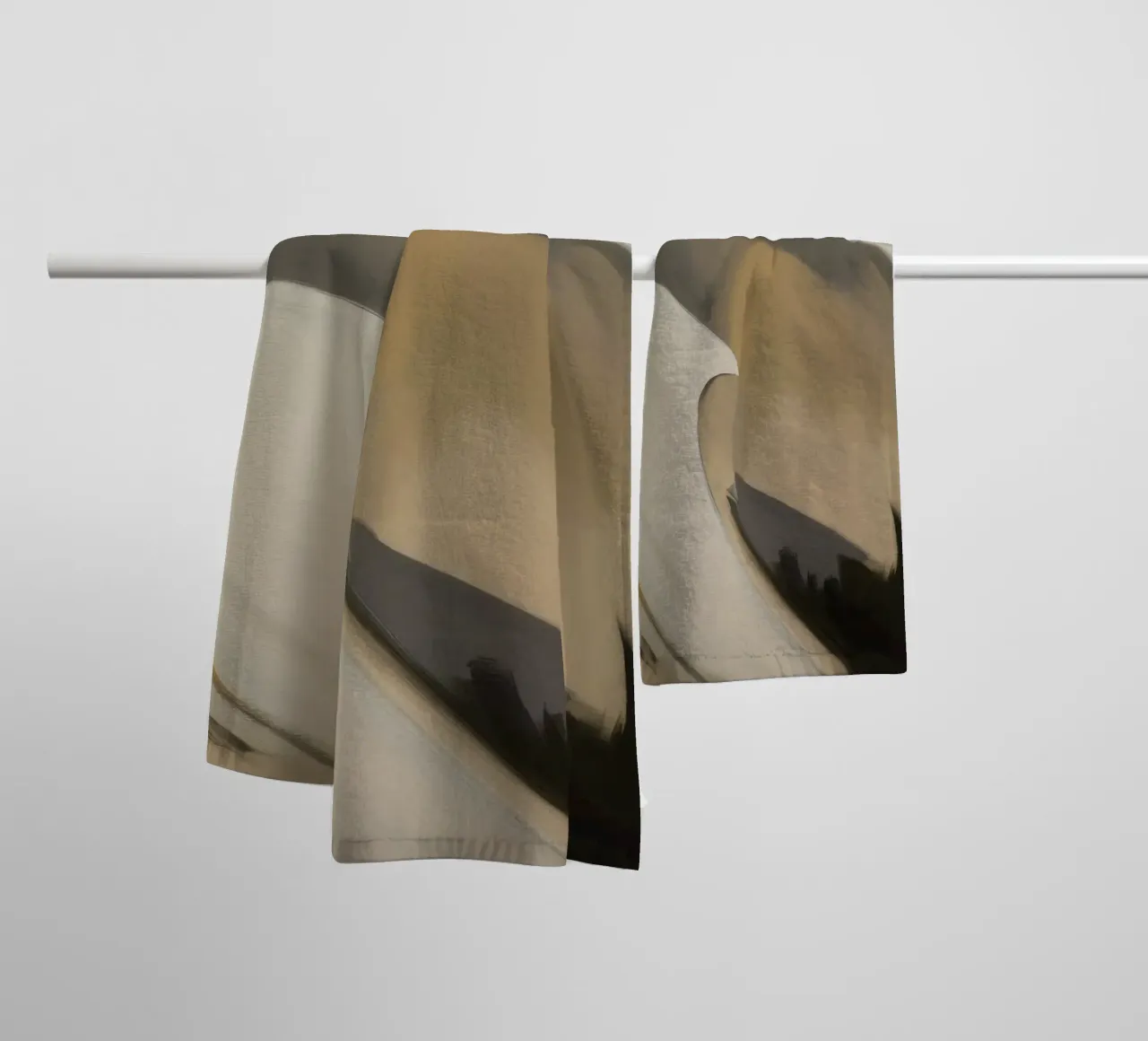 Split Silence Ember towel by Monarch Arc