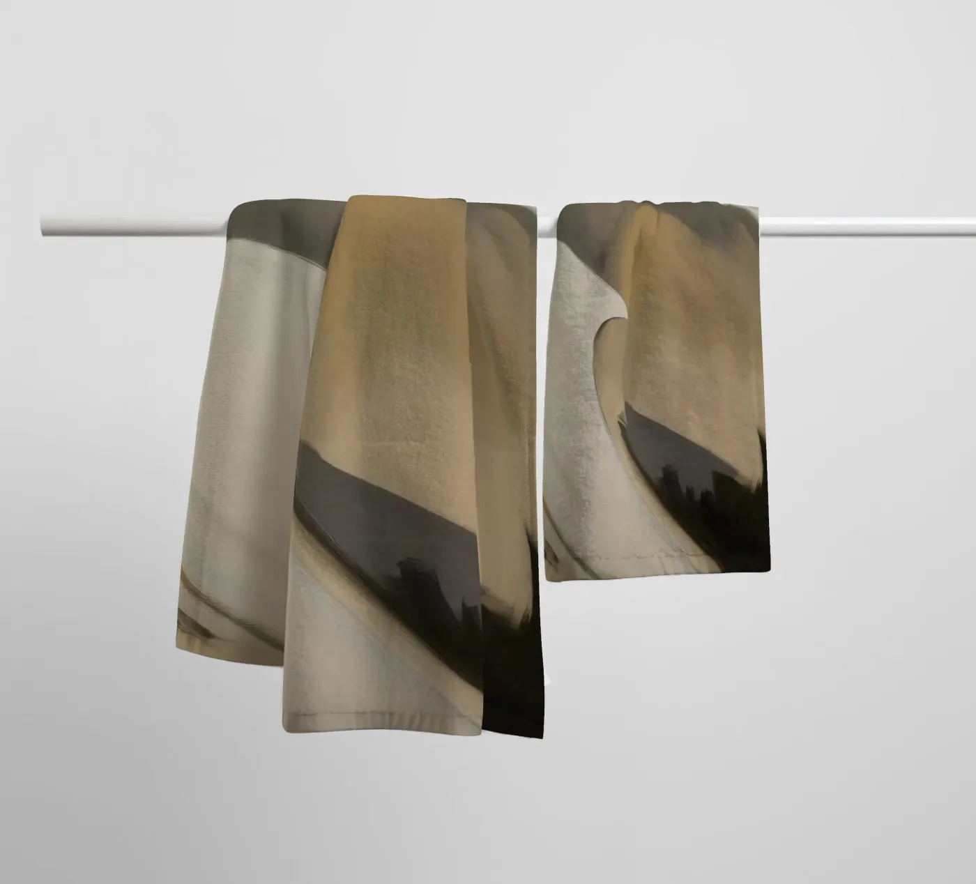 Split Silence Ember towel by Monarch Arc