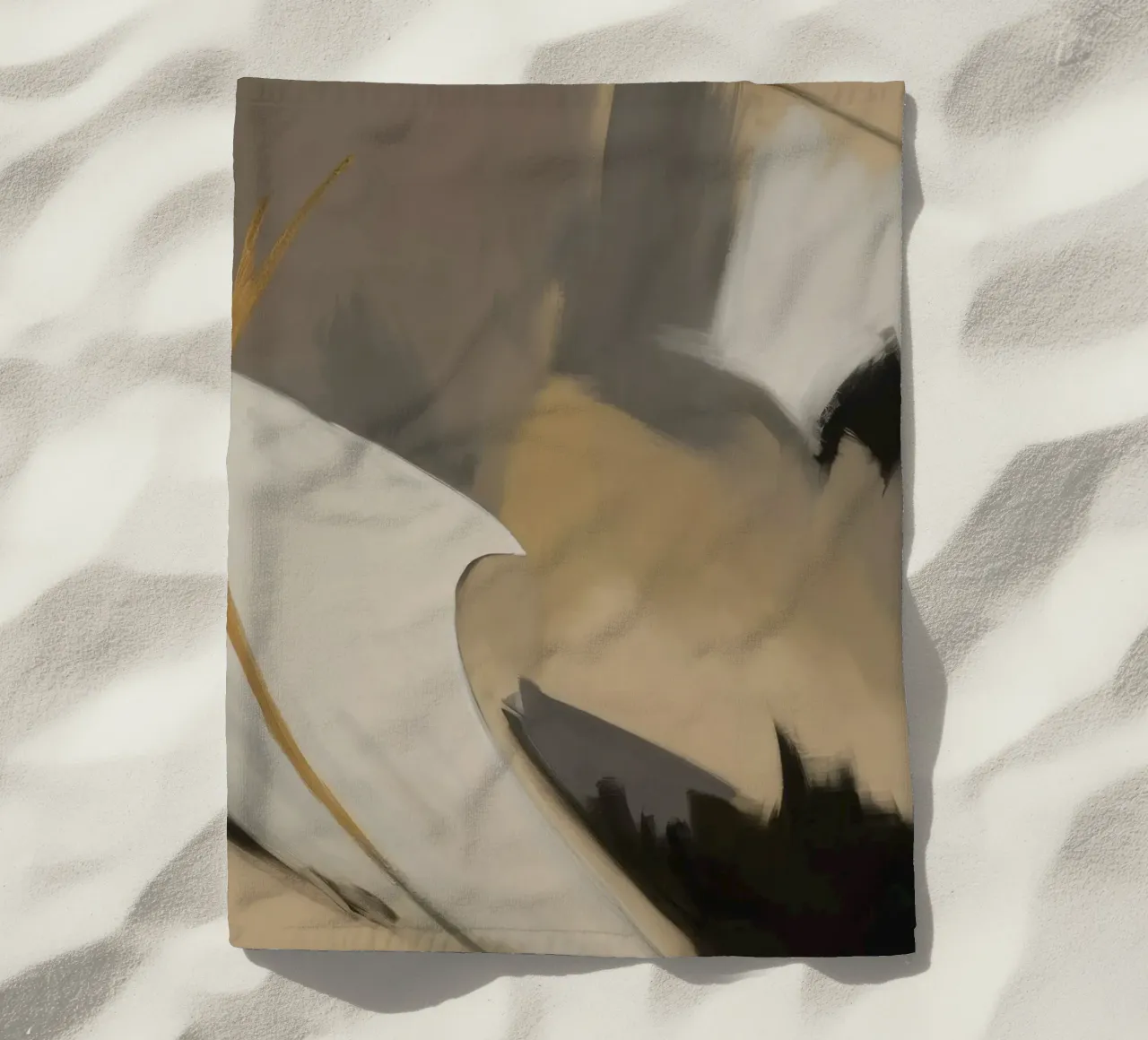 Gespleten stilte Ember strandhanddoek van Monarch Arc