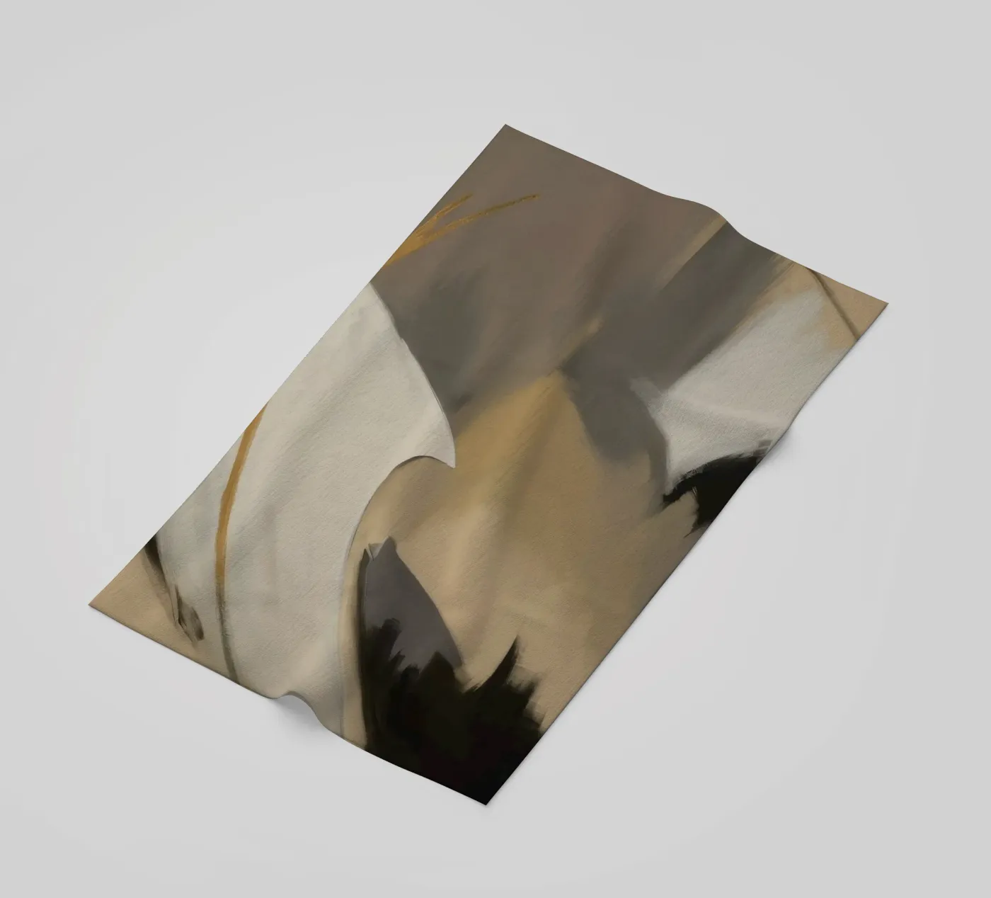 Split Silence Ember beach towel by Monarch Arc