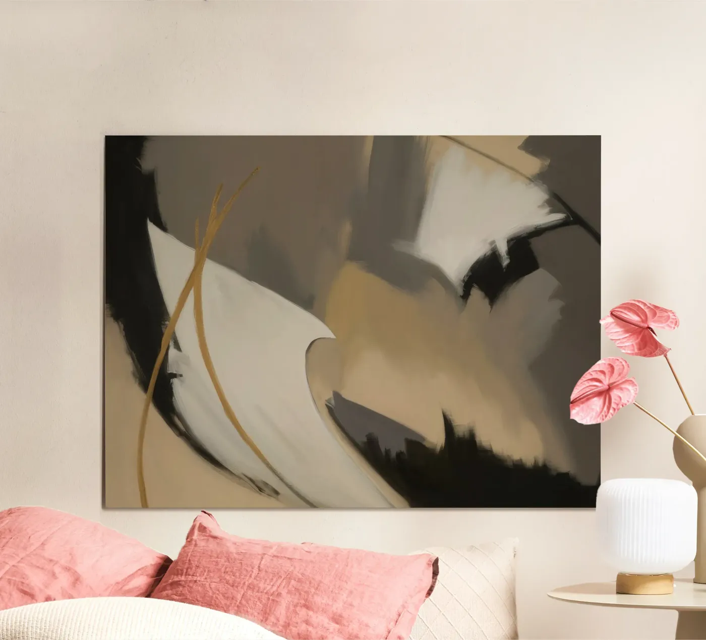 Split Silence Ember Poster von Monarch Arc