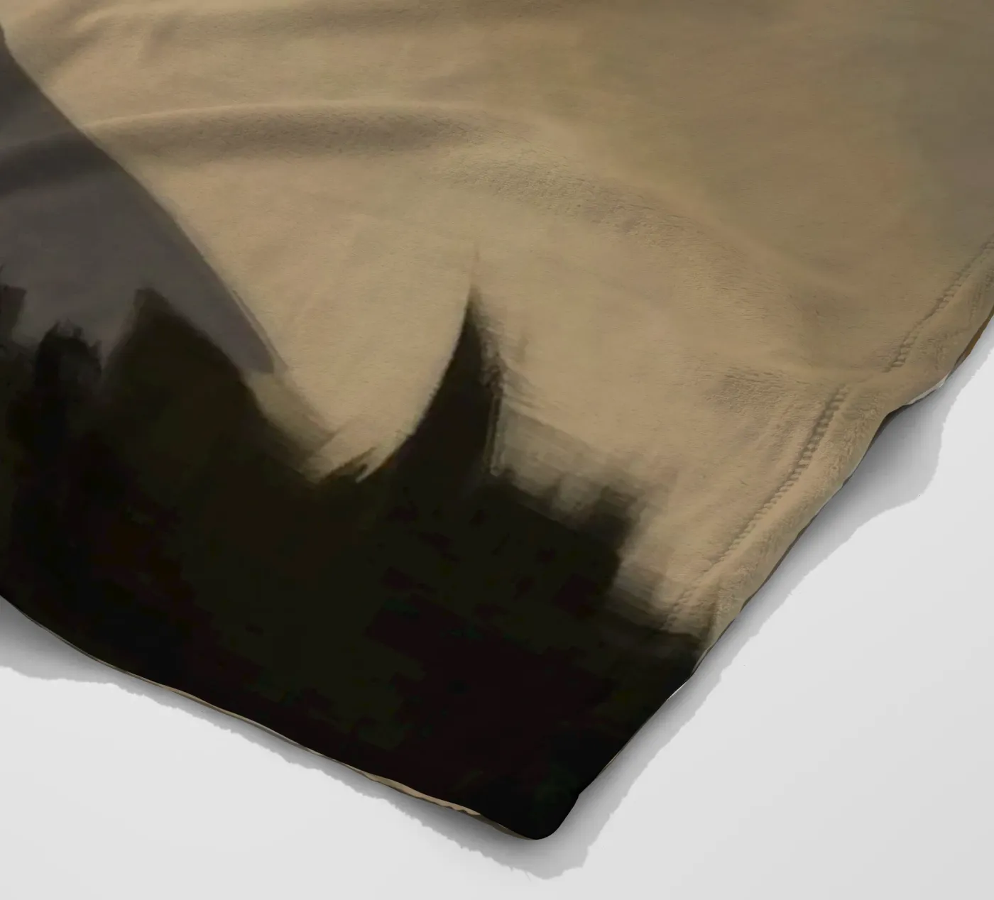 Split Silence Ember fleece blanket by Monarch Arc