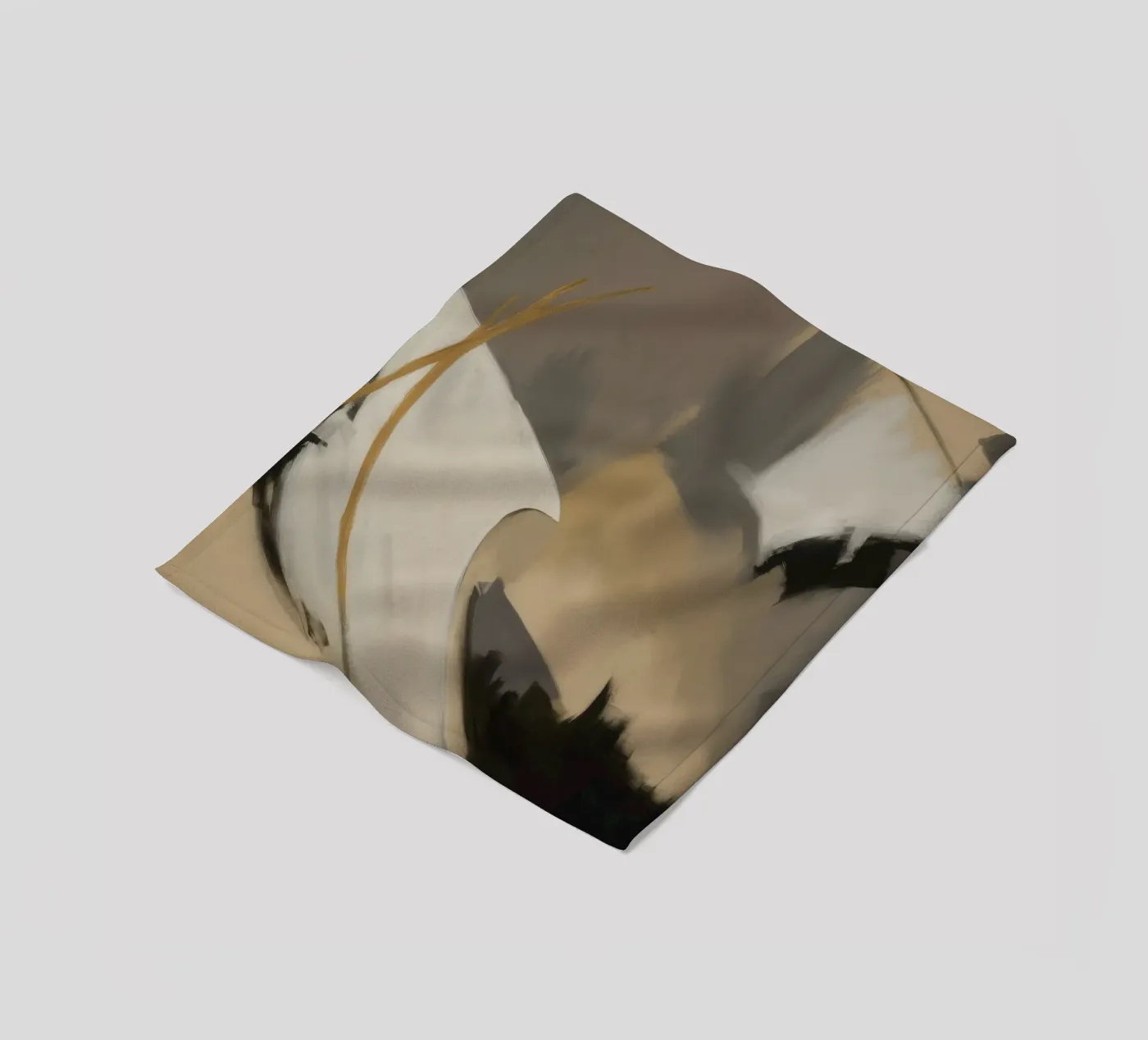 Split Silence Ember fleece blanket by Monarch Arc