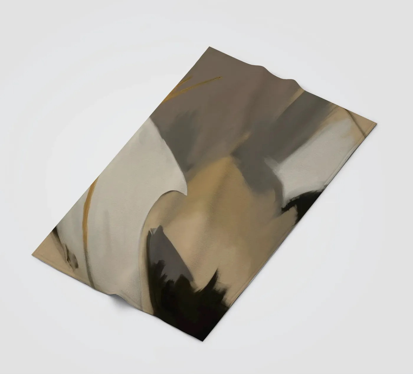 Split Silence Ember fleece blanket by Monarch Arc
