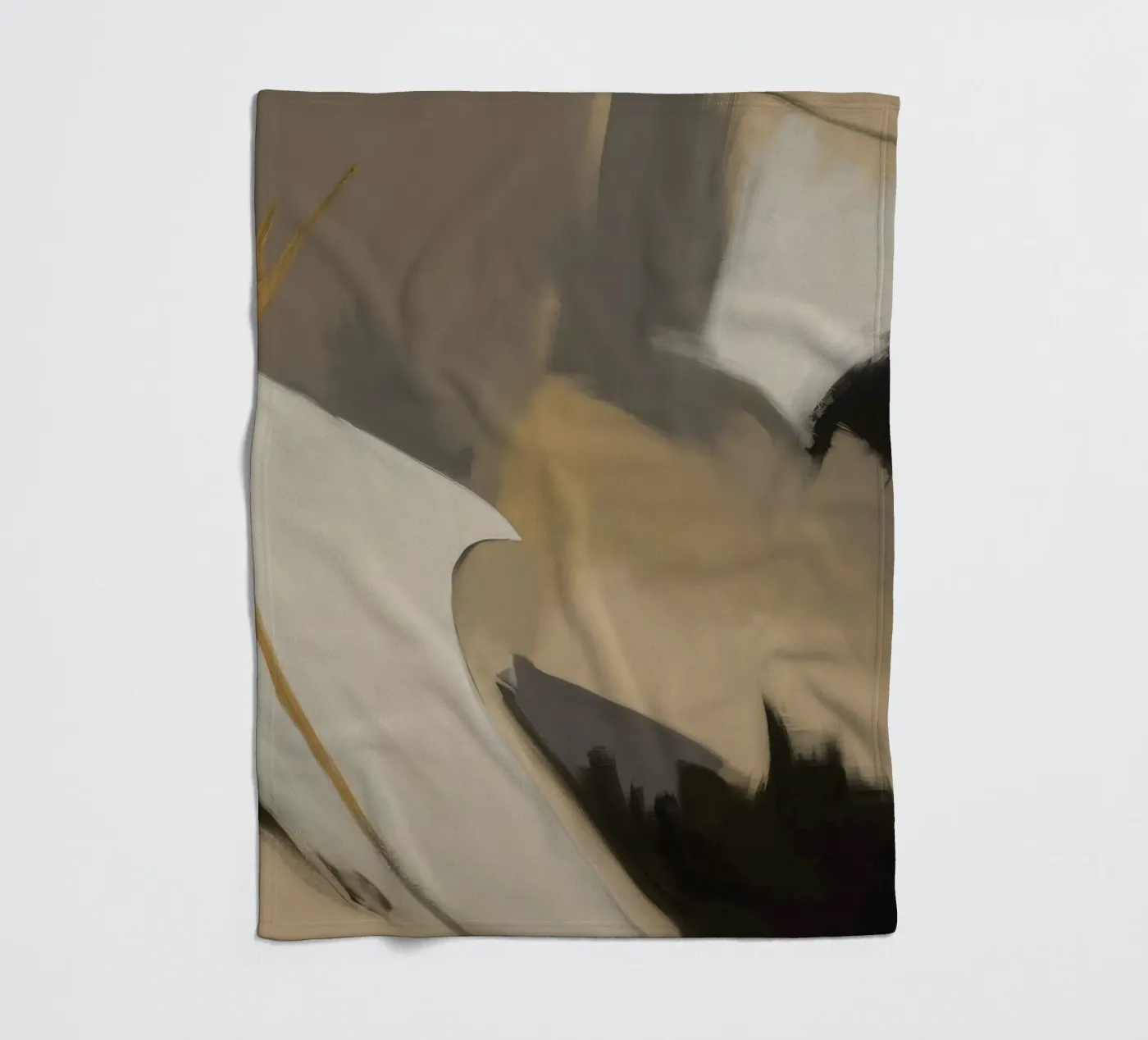 Split Silence Ember fleece blanket by Monarch Arc