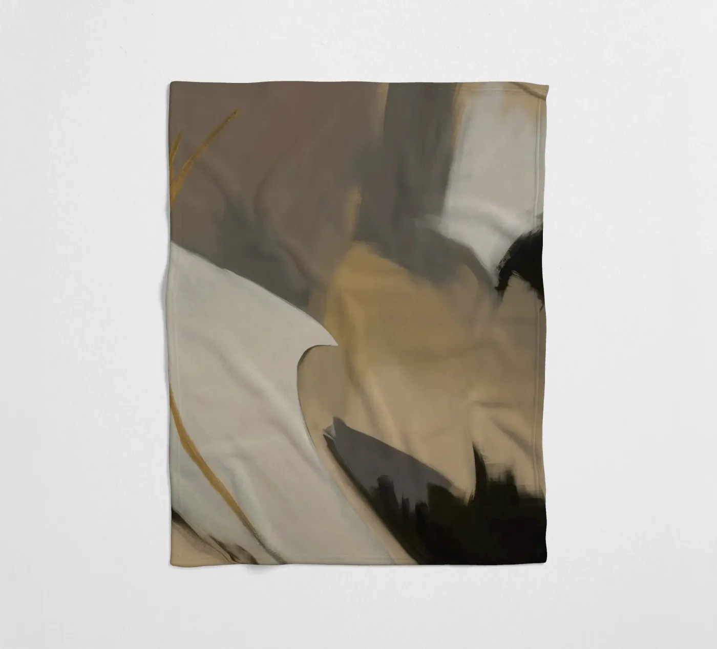 Split Silence Ember fleece blanket by Monarch Arc