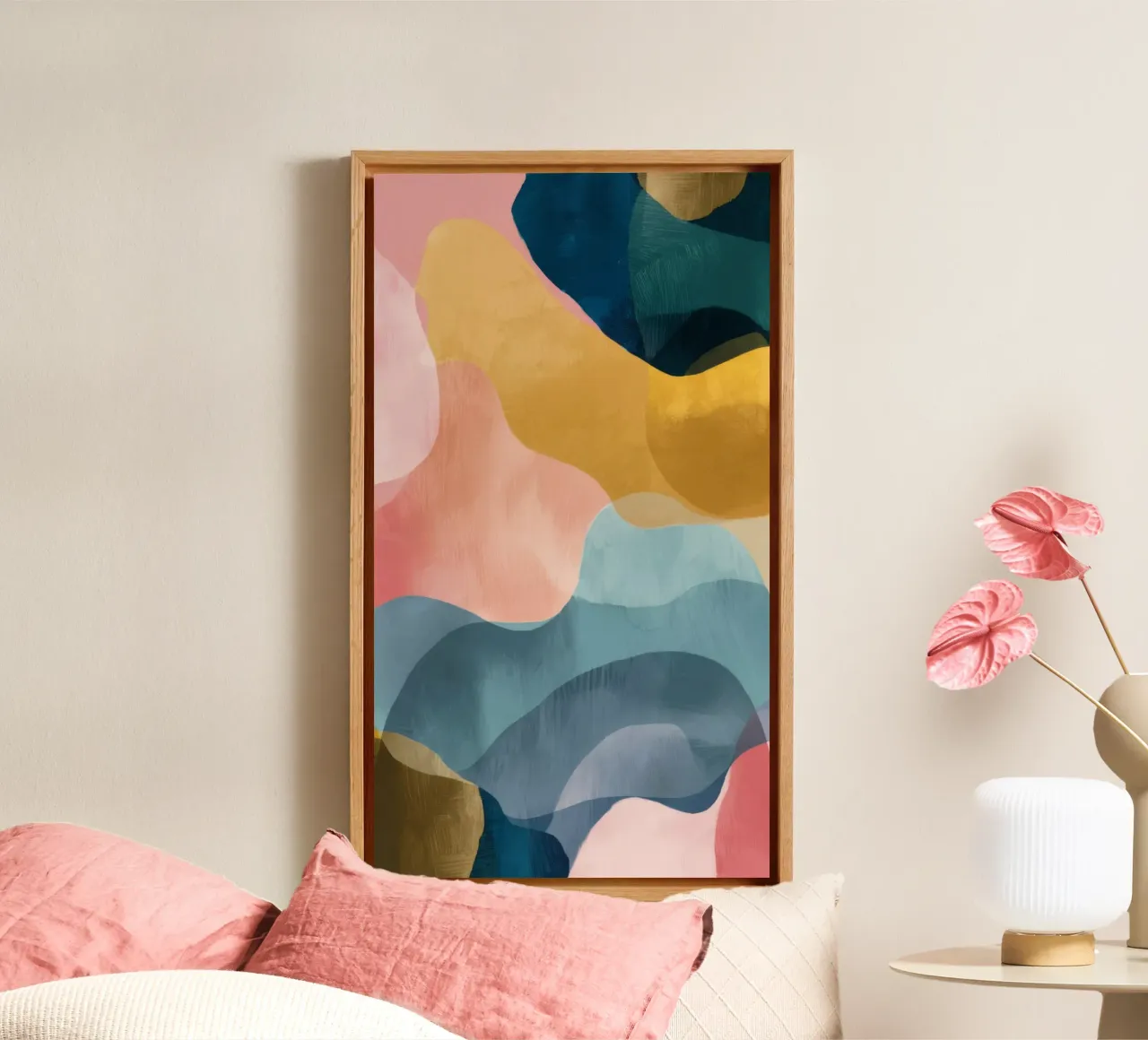 Candywave Droomsmelt canvas met Baklijst van Monarch Arc