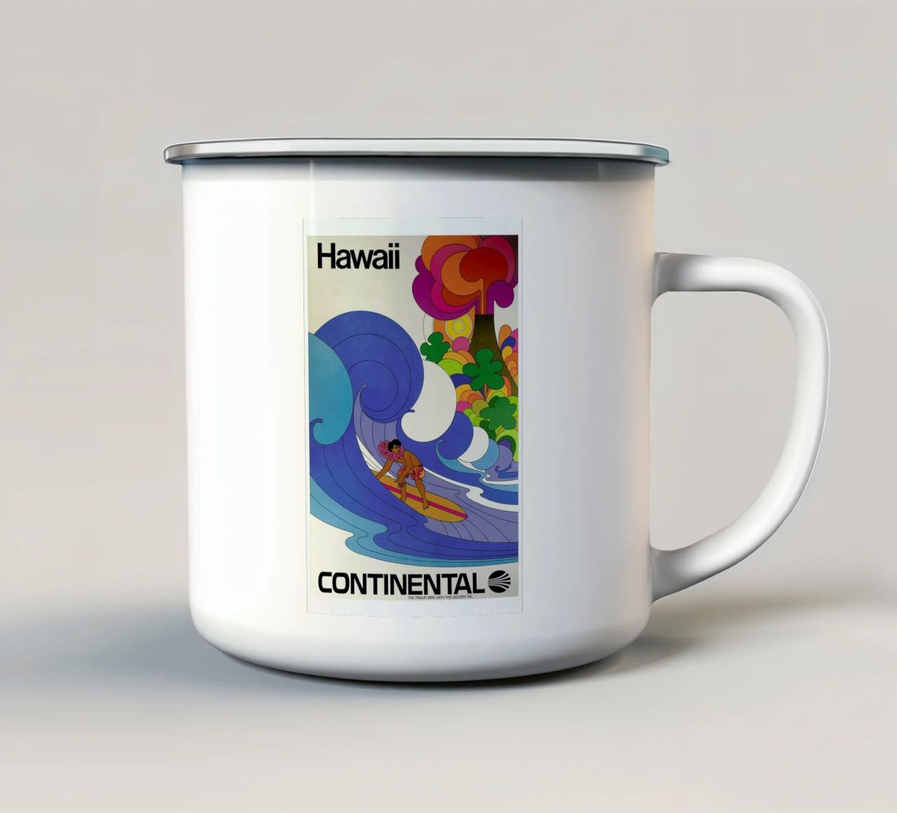hawaii4 tazza in smalto da Robert Livingston