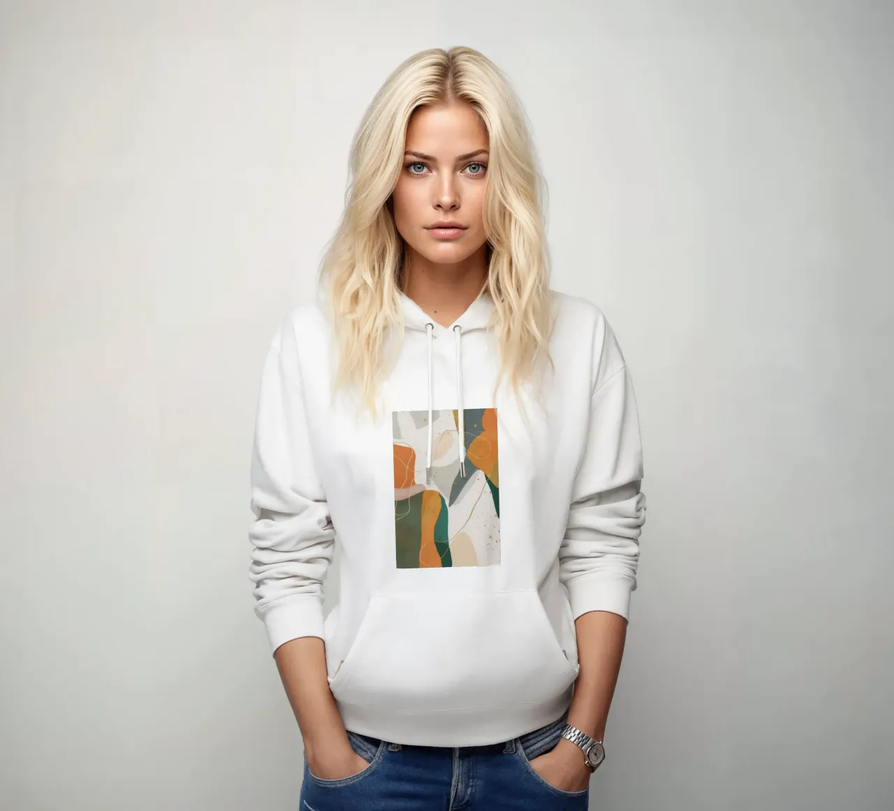 Silhouette del loop al tramonto felpa con cappuccio da Monarch Arc