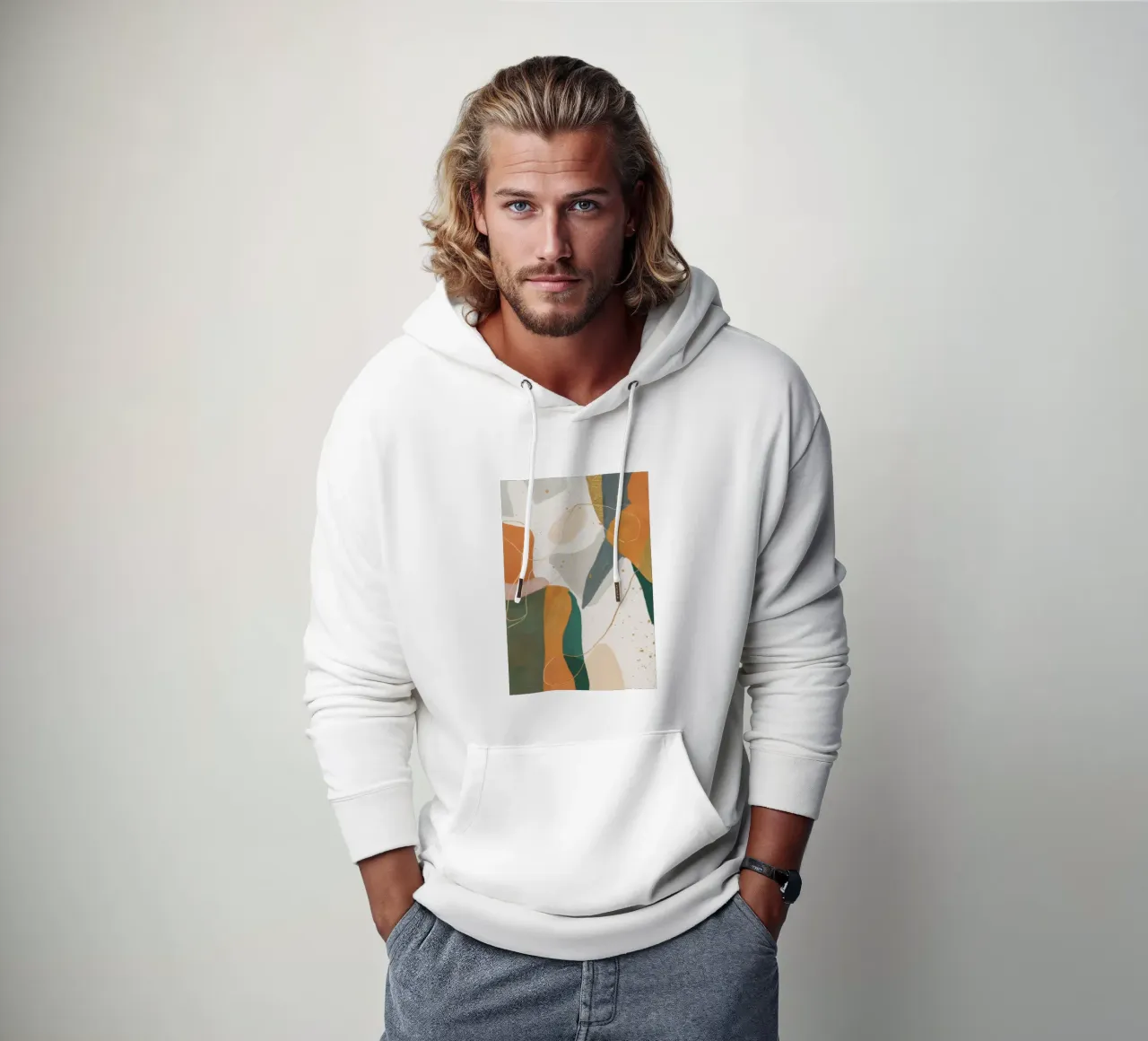 Silhouette del loop al tramonto felpa con cappuccio da Monarch Arc