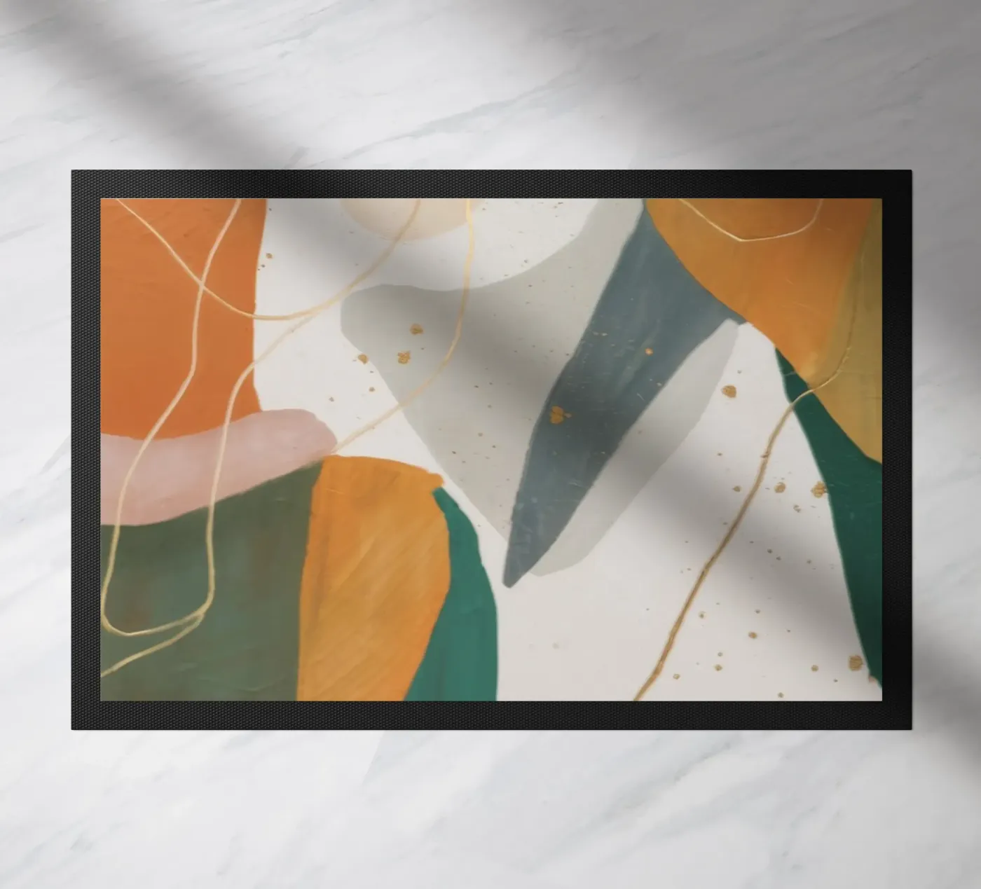 Silhouet zonsonderganglus deurmat van Monarch Arc