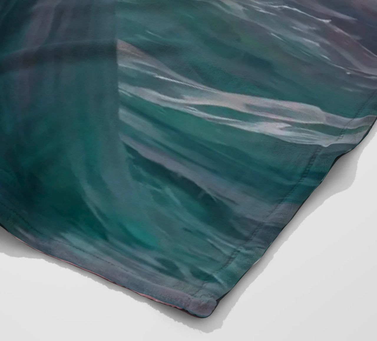 womanin flowing gown stands in calm waters coperta in pile da DesignDoodle