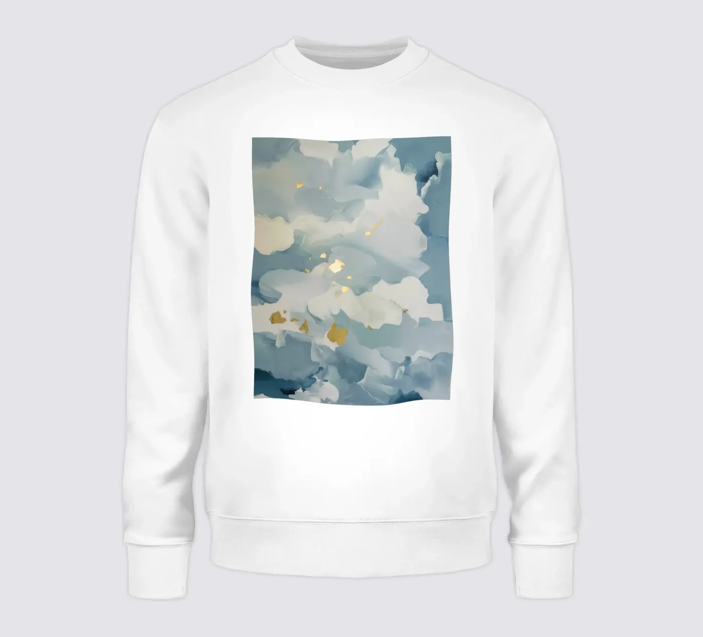 Blue Cloud Flicker sweatshirt by Monarch Arc