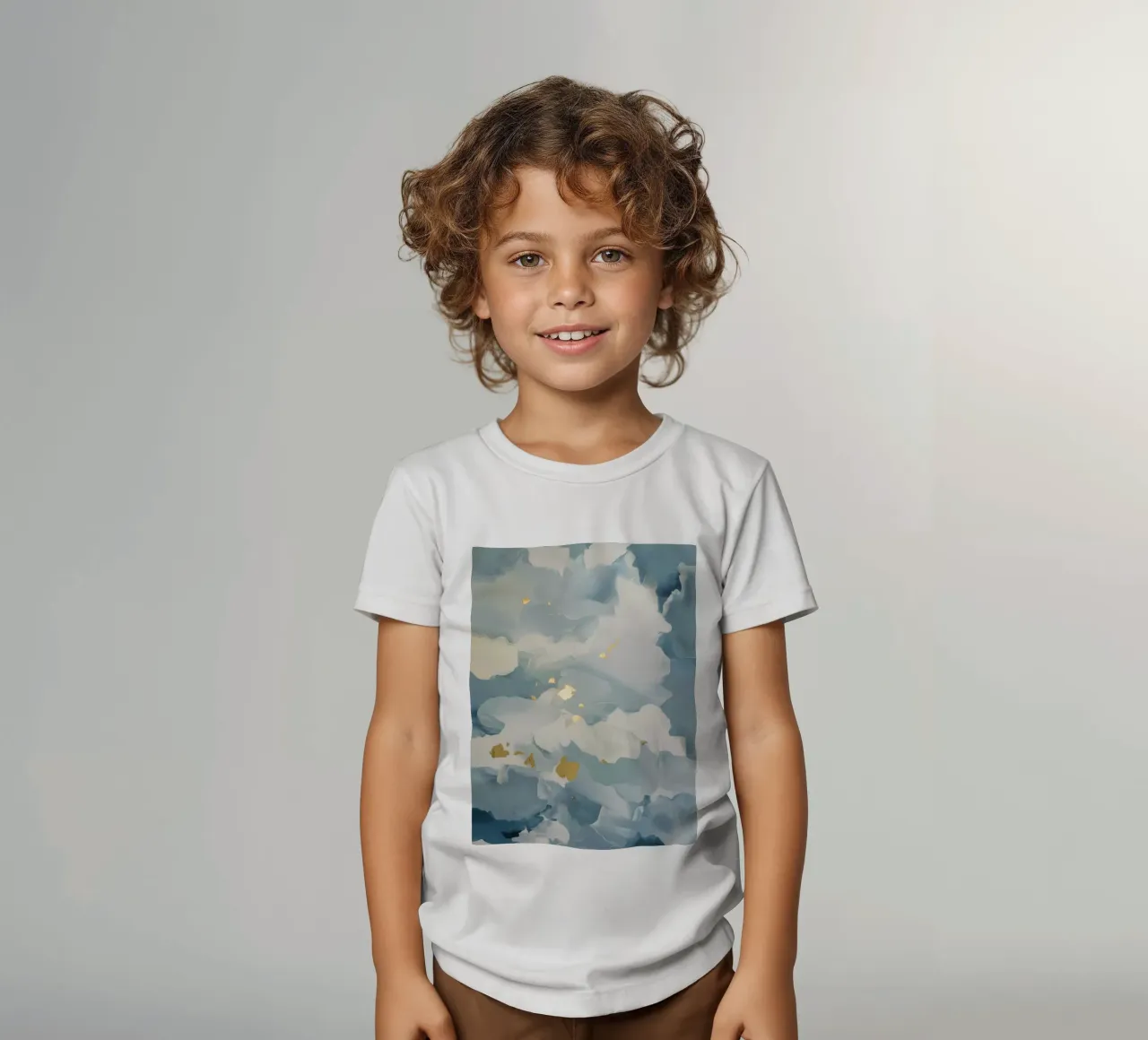 Blue Cloud Flicker kinder t-shirt van Monarch Arc