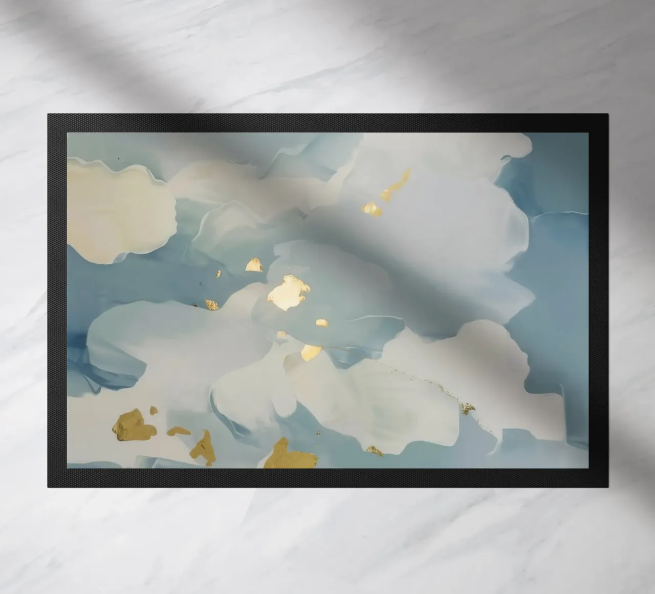 Blue Cloud Flicker doormat by Monarch Arc