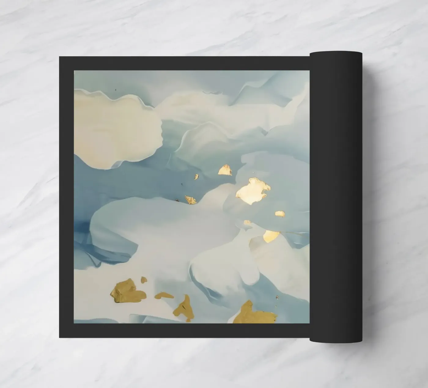 Blue Cloud Flicker doormat by Monarch Arc