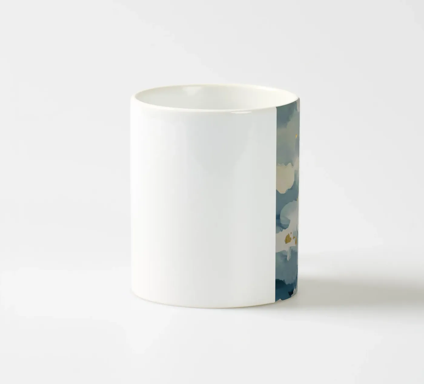 Blue Cloud Flicker ceramic mug by Monarch Arc