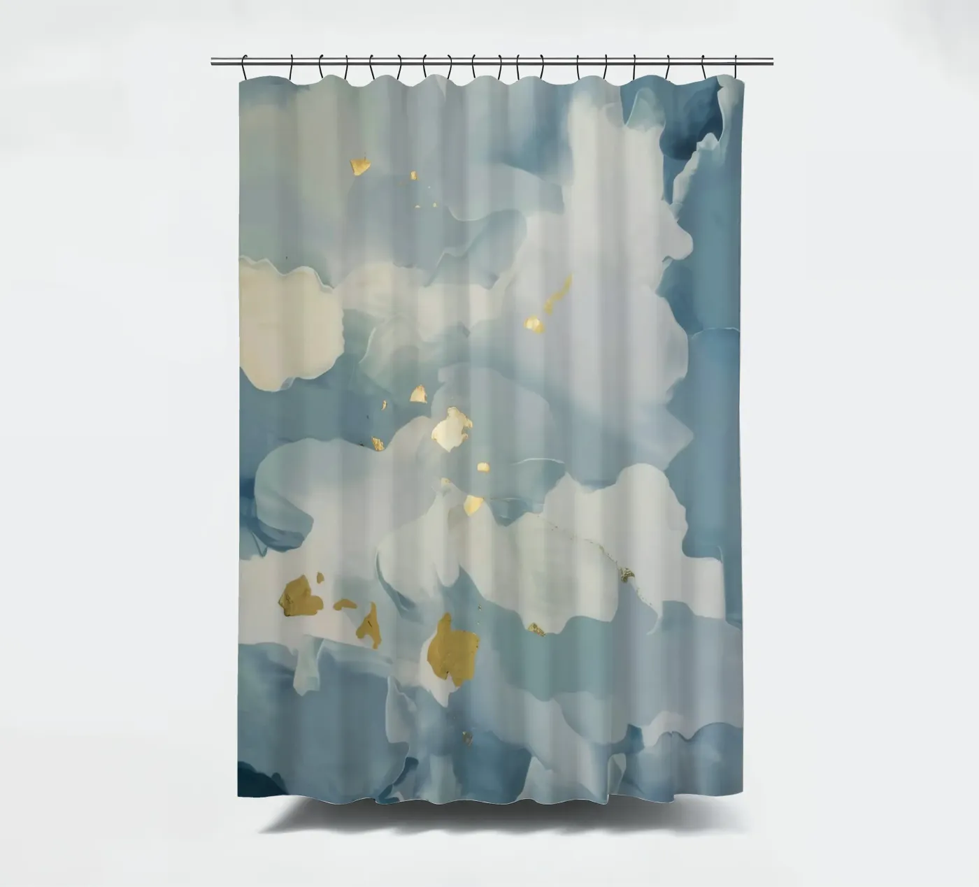 Blauwe Wolkenflikker douchegordijn van Monarch Arc