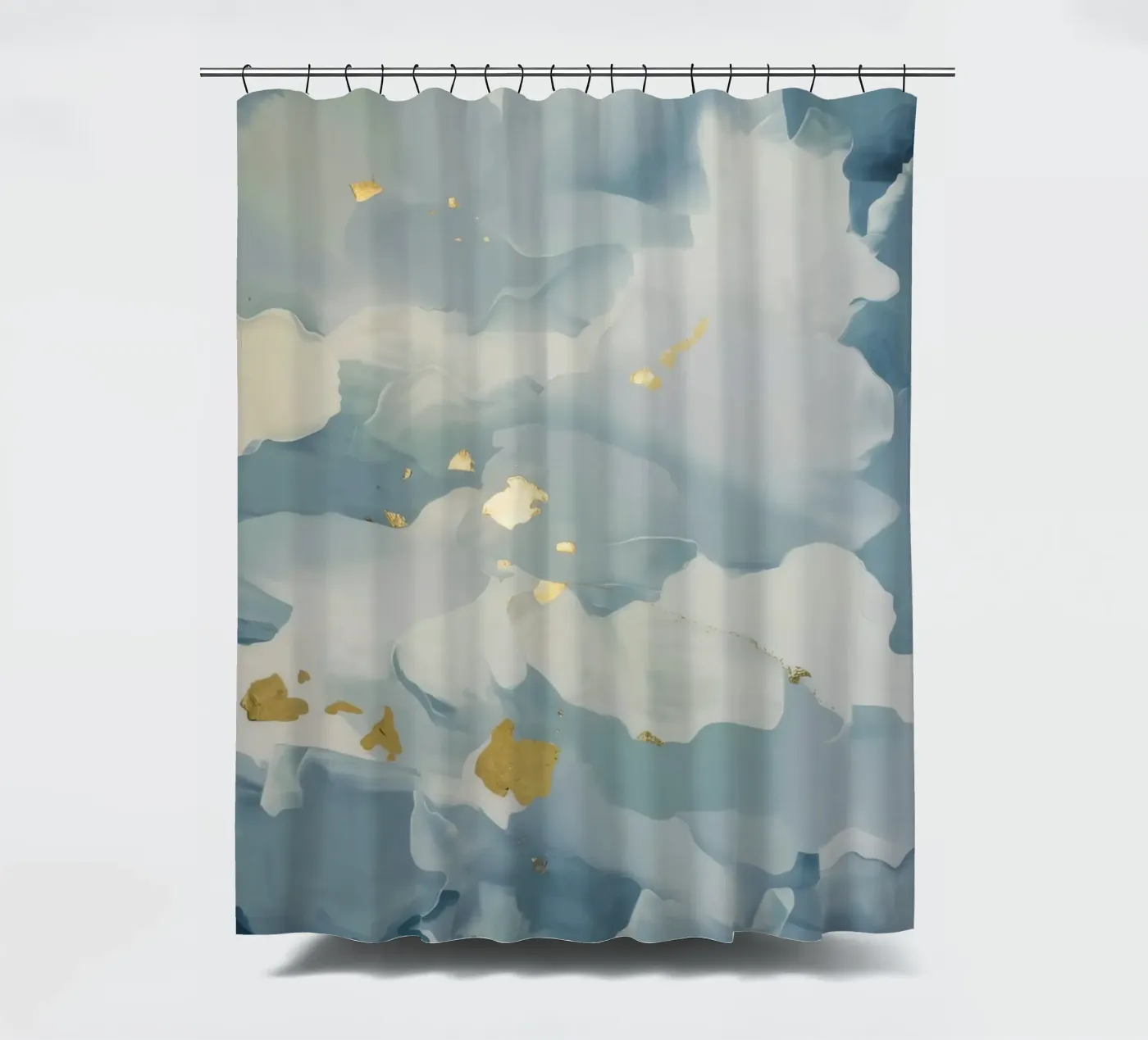 Blauwe Wolkenflikker douchegordijn van Monarch Arc