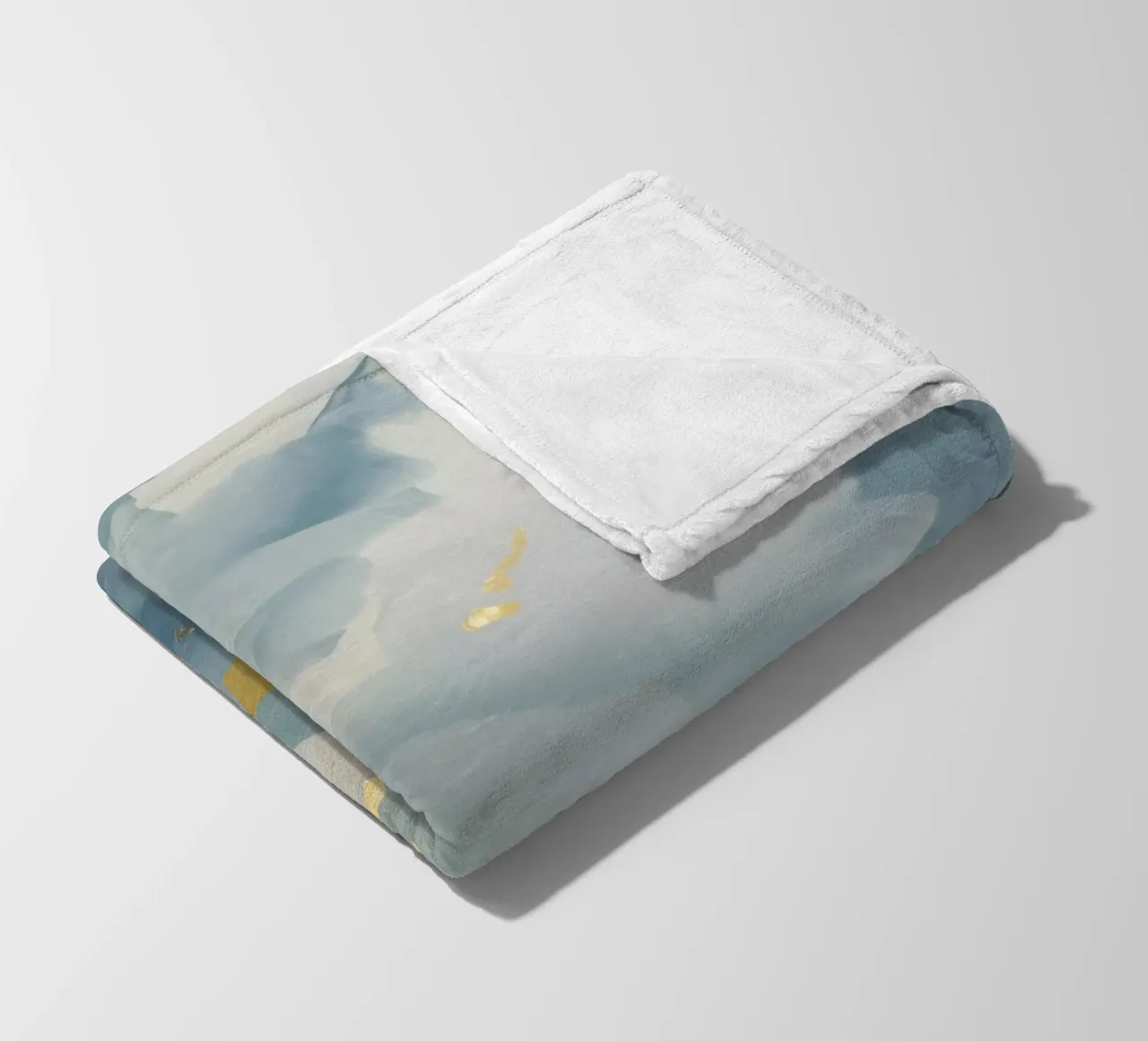 Blauwe Wolkenflikker fleecedeken van Monarch Arc