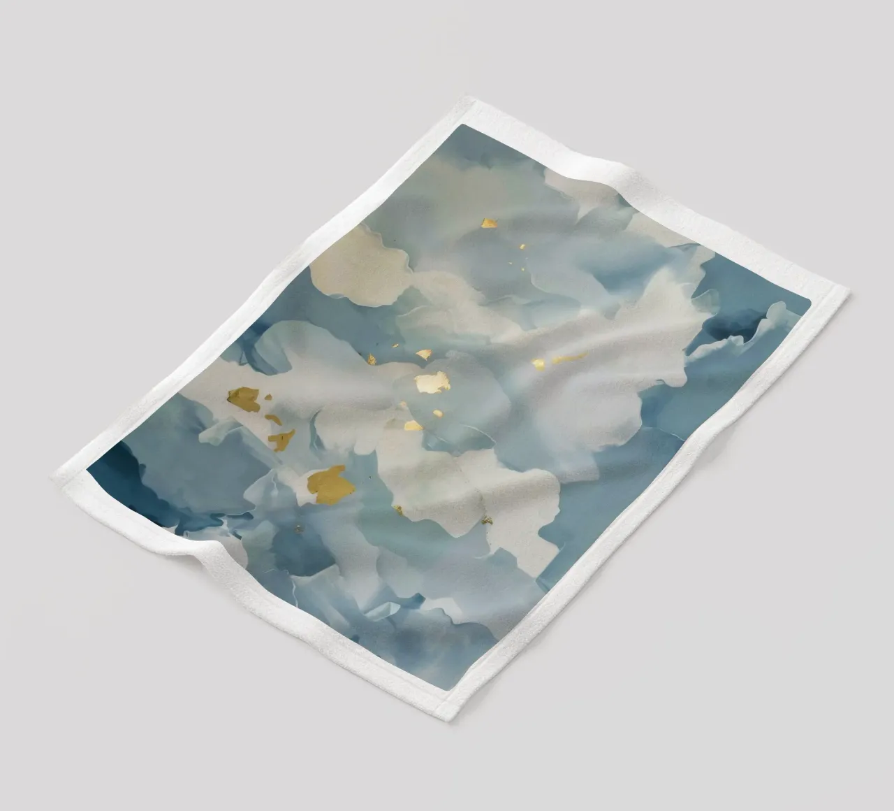 Blauwe Wolkenflikker fleecedeken van Monarch Arc