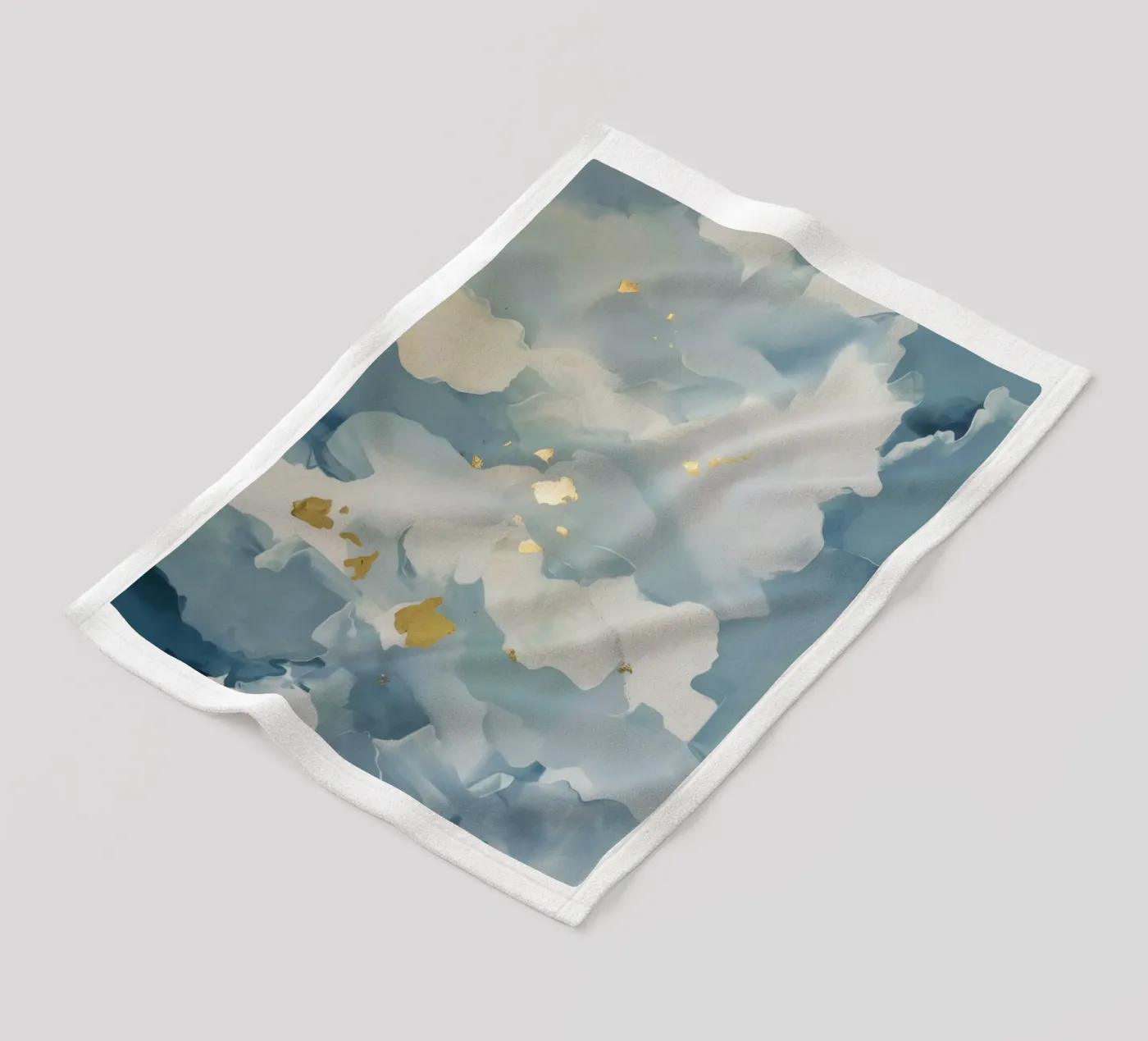 Blauwe Wolkenflikker fleecedeken van Monarch Arc