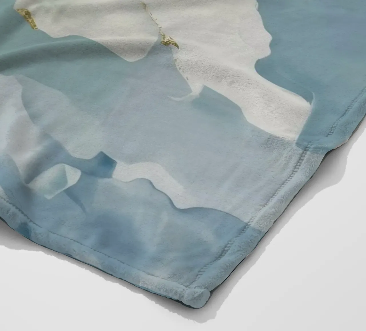 Blauwe Wolkenflikker fleecedeken van Monarch Arc