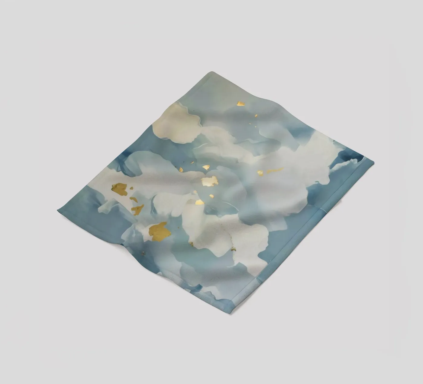 Blauwe Wolkenflikker fleecedeken van Monarch Arc