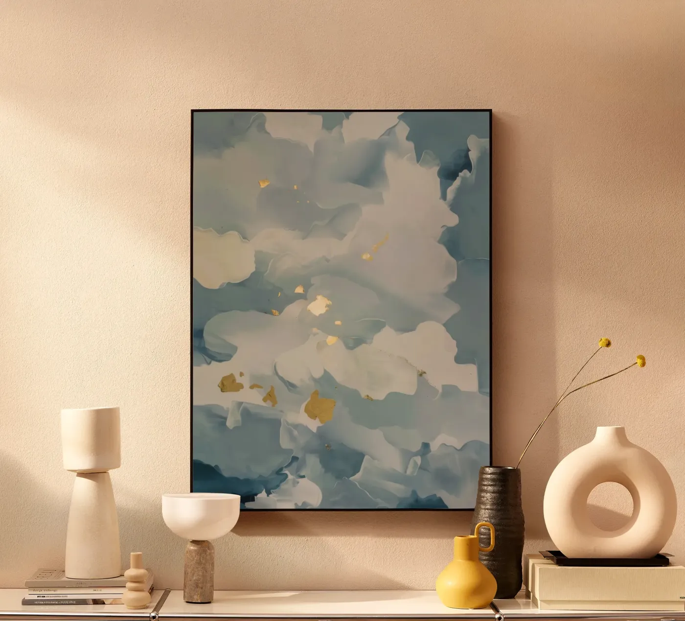 Blauwe Wolkenflikker acryl van Monarch Arc