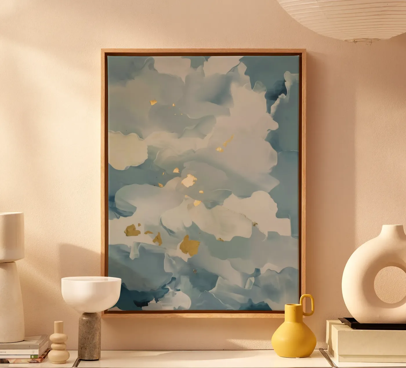 Blue Cloud Flicker canvas by Monarch Arc