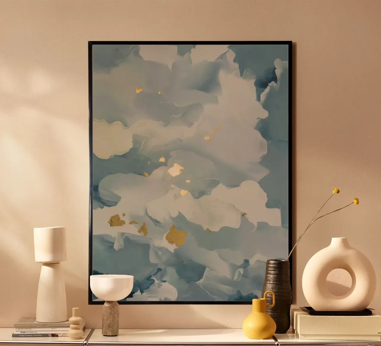Blue Cloud Flicker poster by Monarch Arc
