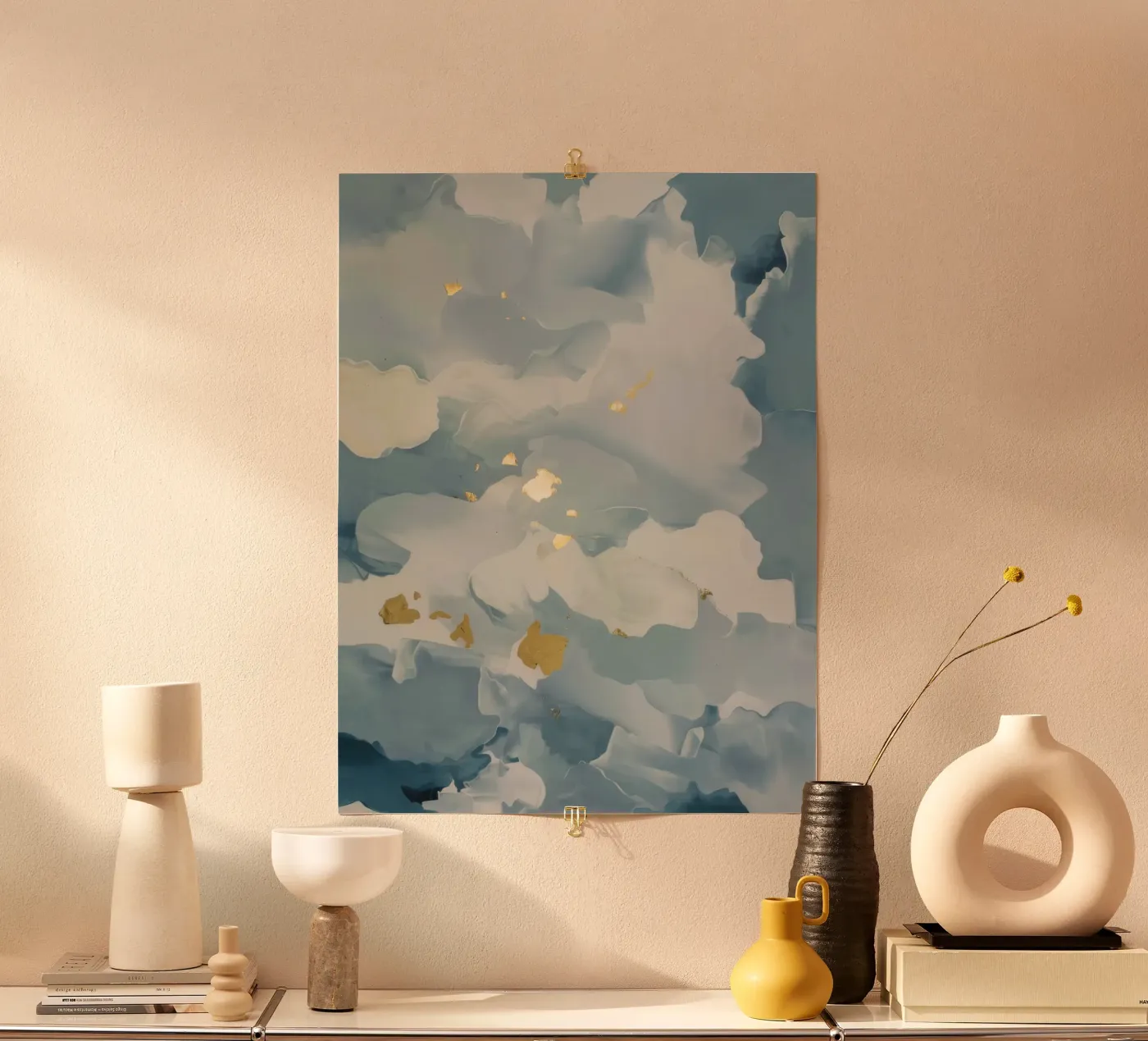 Blue Cloud Flicker poster by Monarch Arc