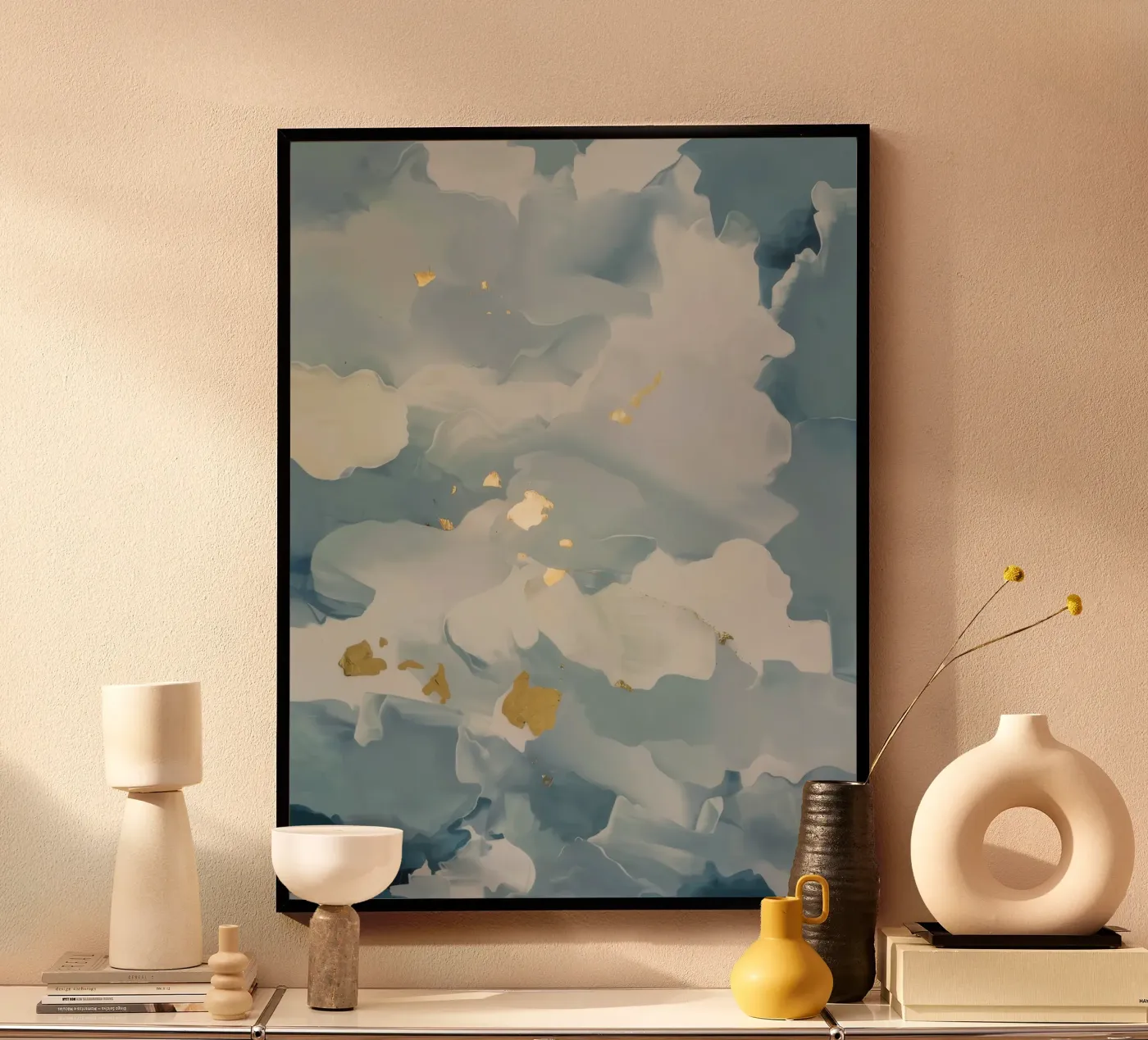 Blue Cloud Flicker poster by Monarch Arc