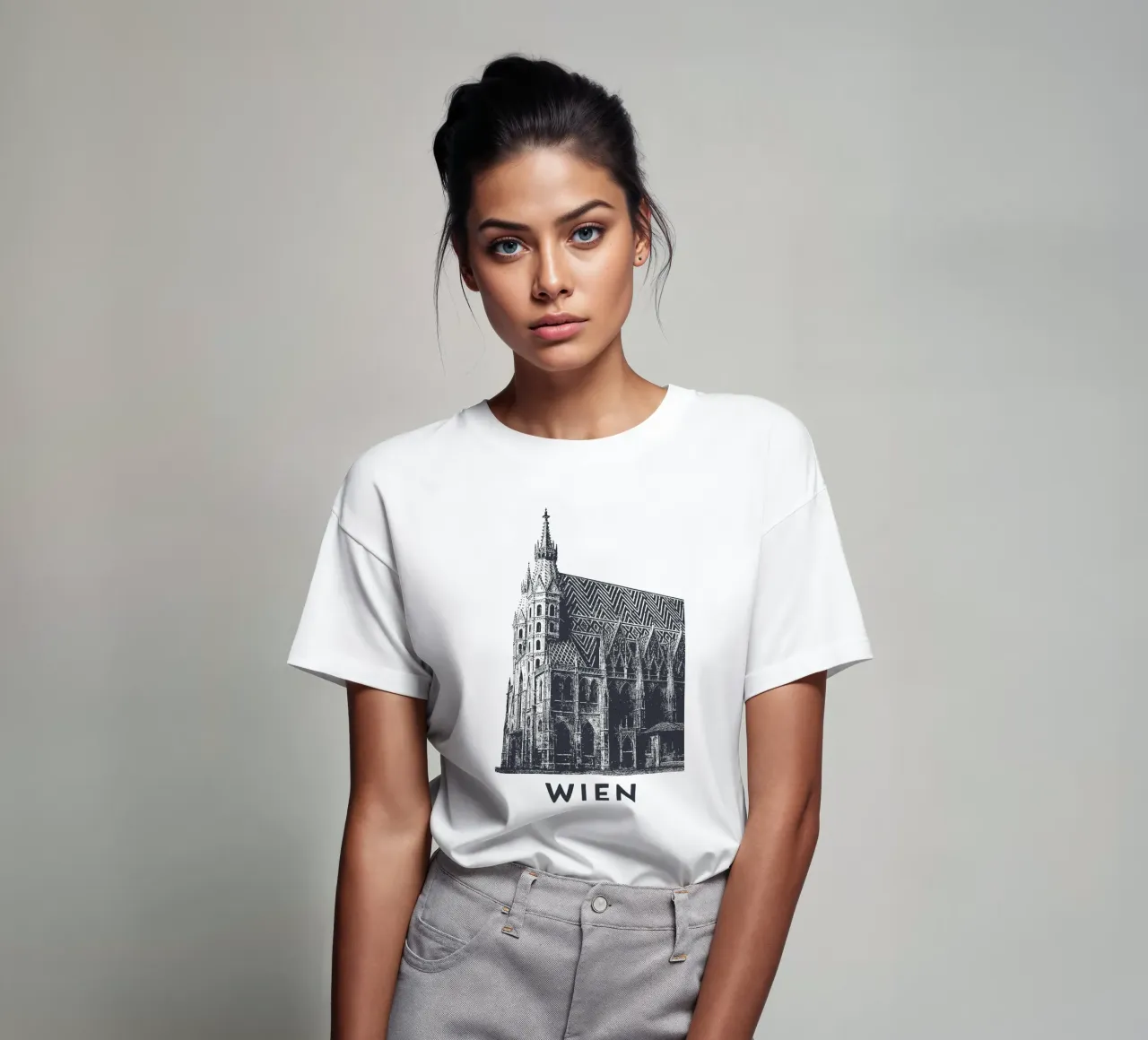 Wiener Wahrzeichen – Linocut Series t-shirt da Studio Mooodz