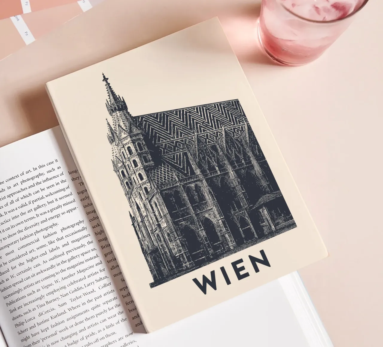 Wiener Wahrzeichen – Linocut Series notebook by Studio Mooodz