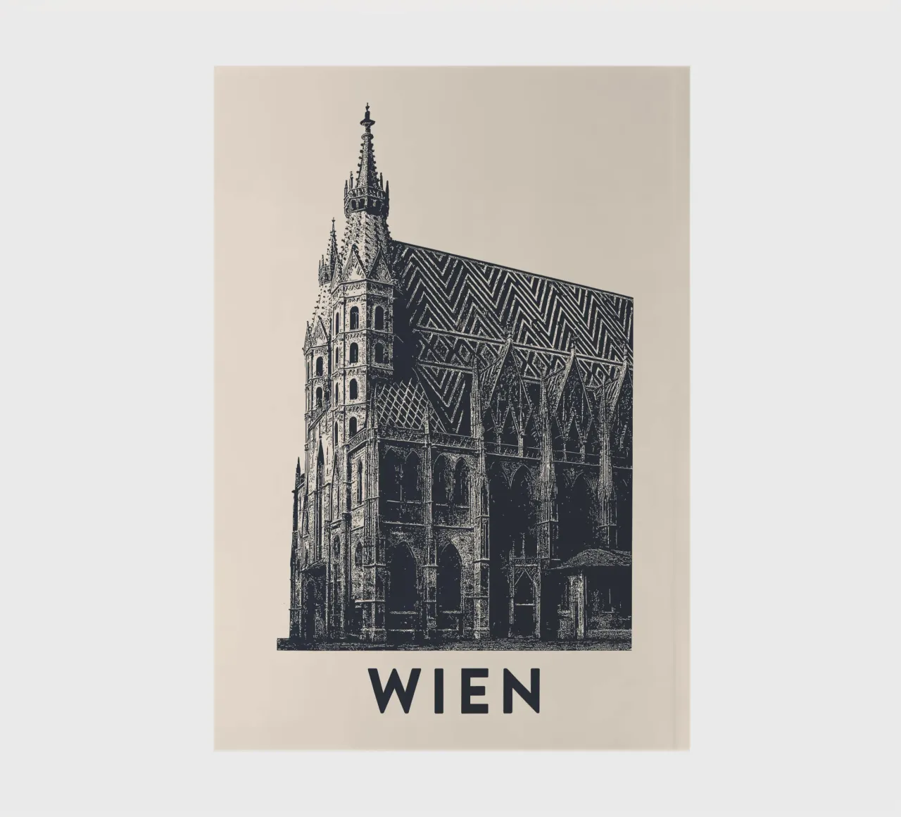 Wiener Wahrzeichen – Linocut Series notebook by Studio Mooodz