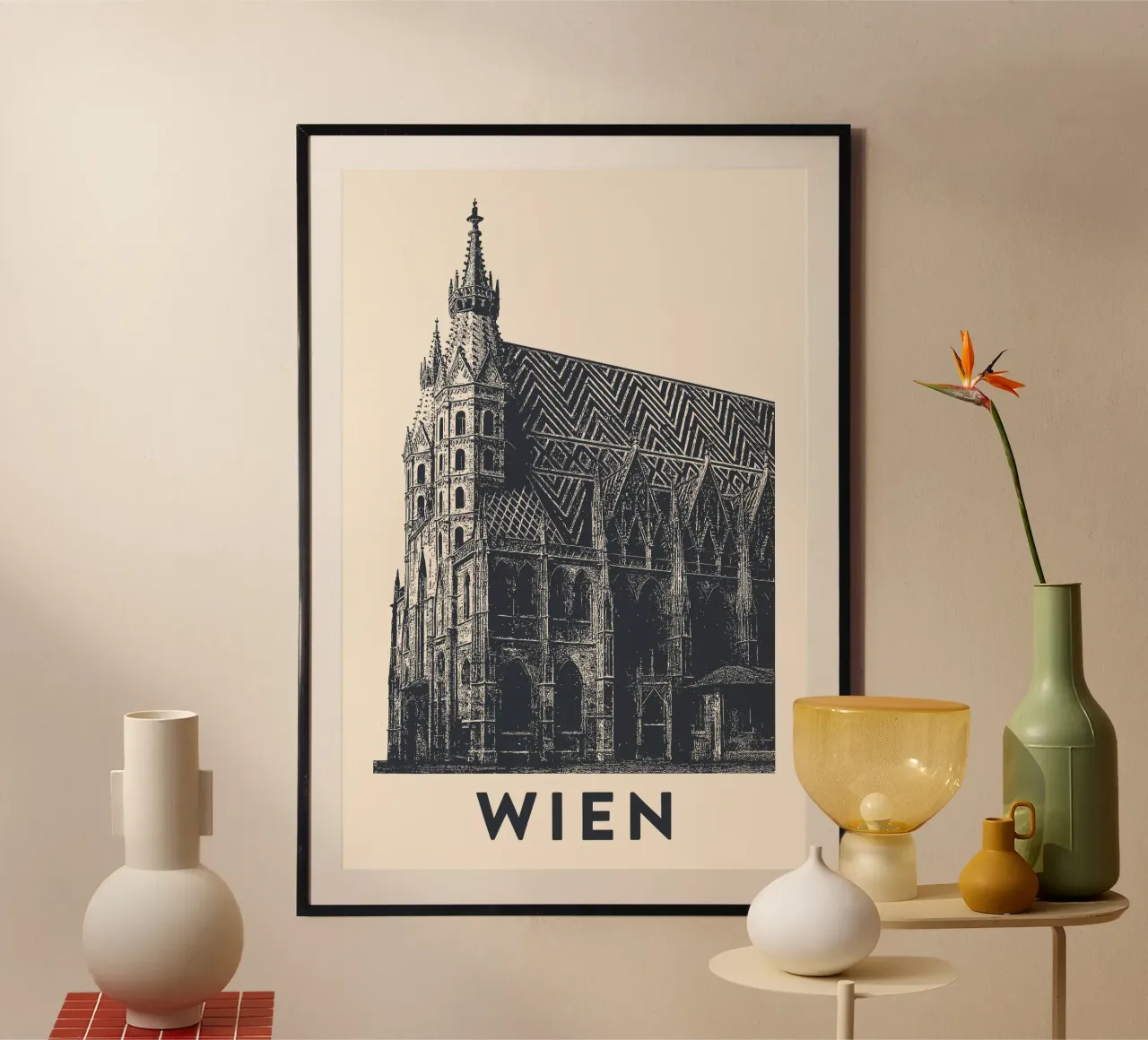 Wiener Wahrzeichen – Linocut Series carta hahnemühle da Studio Mooodz